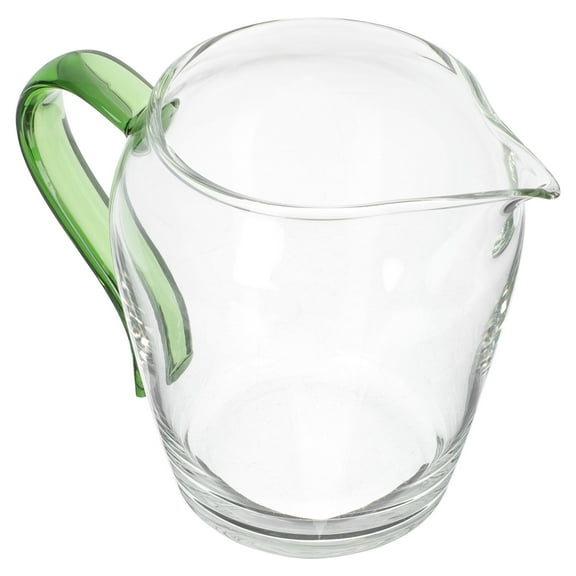 Yardwe Elegant Green Glass Tea Dispenser with Handle for Home and Restaurant Use, AntiScalding Design, 300ml