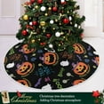 thumbnail image 6 of Coolnut Halloween Tree Skirt, Pumpkin Xmas Tree Skirt, Floor Door Round Mat Decorations for Holiday Party Home Christmas Day Ornaments,35.4", 6 of 6