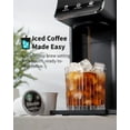 thumbnail image 3 of Cafetière Chaude et Glacée pour K Cups et Café Moulu, Cafetière à Portion Individuelle avec Réglage Audacieux, Filtre Réutilisable, Compatible avec Tasse de Voyage, Compacte et Rapide, Noir, 3 of 7