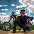 thumbnail image 5 of Postuois 49CC 2-Stroke Kids Dirt Bike, Off Road Dirt Bike for Kids, Upgraded Dirt Bike Gas, Pocket Rocket Mini Dirt Bike, Mini Motorcycle, Gas Power Motocross Max Load 330Lbs Red, 5 of 7