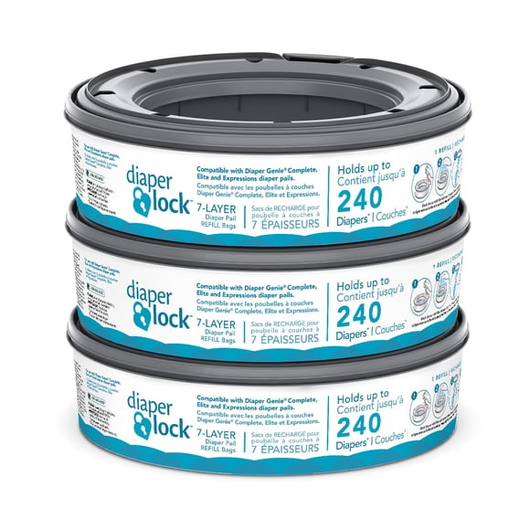 Recambios para candados Diaper Genie, 240 unidades (paquete de 3)