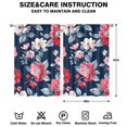 thumbnail image 2 of Watercolor Flowers Curtains-blackout Curtains Bedroom Decor Living Room Darkening Grommet Window Drapes 2 Panels Set 41"x63", 2 of 2