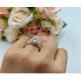 thumbnail image 3 of Two Piece Infinity Shank Round Ring CZ 925 Sterling Silver Size 8, 3 of 7
