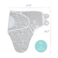 thumbnail image 2 of The Peanutshell Newborn Swaddles for Baby Boys or Baby Girls, 3 Pack Set, Grey Safari Sky, 2 of 7
