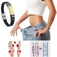 thumbnail image 2 of Xihbxyly Pulsera de Titanio, Elegante Pulsera de Energía Negativa, Mejora La Circulación y Reduce El Estrés, Diseño Ajustable para Todos Los Tamaños de Muñeca, Ideal para Uso Diario o Regalo, Accesor, 2 of 7