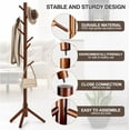 thumbnail image 3 of Coat Rack, Freestanding Coat Rack with 8 Hooks and 3 Adjustable Size Tree Coat Racks, 3 of 7
