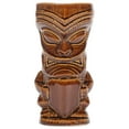 thumbnail image 3 of Tiki Polynesian Face Natural Brown 0.75 Liter Glossy Ceramic Stoneware Mug, 3 of 3