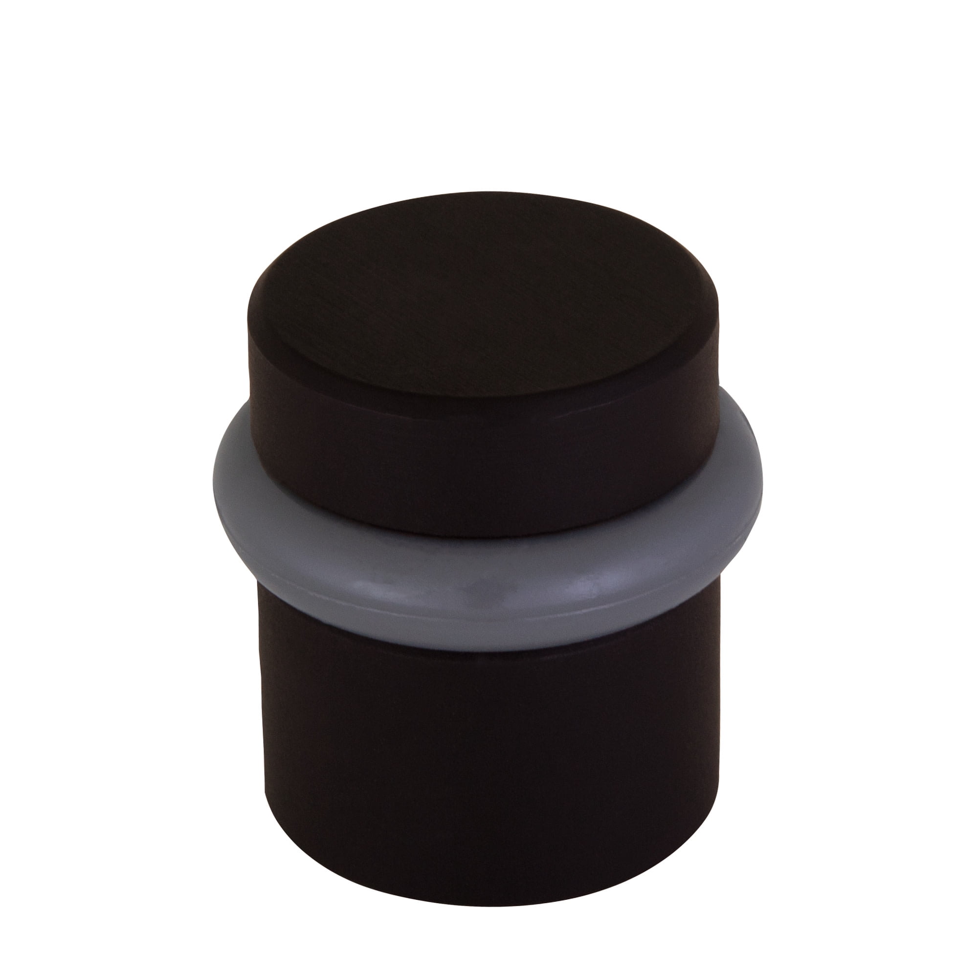 Design House 2-Pack Modern Cylindrical Floor Mounted Door Stops with Rubber Bumper, Oil Rubbed Bronze