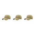 thumbnail image 3 of VONKY Breathable Cap Stay Fresh And Comfortable All Day Long Polyester For Male Baseball Cap Peaked Cap Hat Sun Protection Khaki L 54-59cm 3Set, 3 of 6