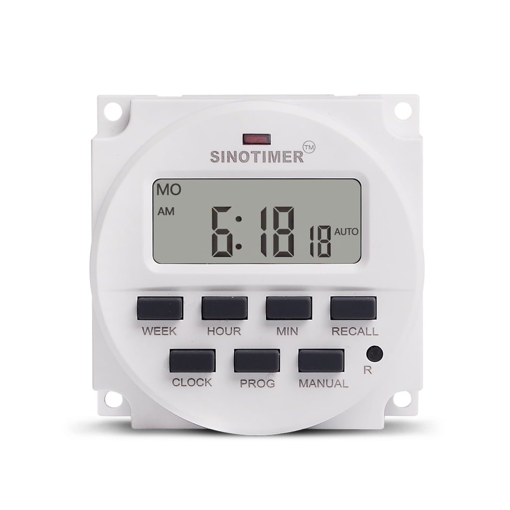 Digital 220V BIG LCD Programmable Timer Switch with Countdown Time Function 