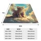 thumbnail image 3 of Fotbe Sunshine Cloud Cute Cat Manta de Franela Acolchonada con Estampado, Súper Suave y Esponjosa, Extra Grande para Sofá, Cama, Uso Todo el Año-80"x60", 3 of 7