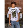 thumbnail image 3 of Camouflage Faux Three Piece Tuxedo Men's Big & Tall Crewneck Graphic Tee Brisco Brands 5X, 3 of 4
