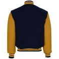 thumbnail image 5 of Holloway Sportswear 2XL Varsity Jacket Dark Navy/Light Gold/Light Gold 224183, 5 of 5