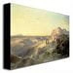 Trademark Fine Art "Red Rock Trail, South Utah" Canvas Wall Art by Thomas Moran