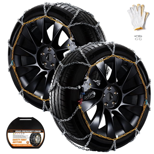 Dedc Cadenas De Nieve Para Cadenas De Neumáticos Suv Compatibles Con Tesla Modelo Y Coche 1 Min Motosierra De Ajuste Rápido Reutilizable Universal Cadena De Tracción De Emergencia Ancho De Neumático 2