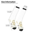 thumbnail image 4 of Haiem Watercolor Floral Socks, Funny Novelty Crazy Design Cotton Socks Sports Socks Knee High Socks For Men, Women,1Pairs - Gift For Working Friends, 4 of 8