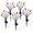Orange&Purple-6P-6, variant on Orange&Purple-10P 10 Pack Solar Firefly Lights 10 Count Outdoor Decor