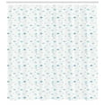 thumbnail image 3 of Ambesonne Nautical Shower Curtain, Style Fish Motifs, 69"Wx75"L, Sky Blue White, 3 of 3