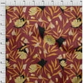 thumbnail image 4 of oneOone Silk Tabby Red Fabric Floral Quilting Supplies Print Sewing Fabric By The Yard 42 Inch Wide, 4 of 6