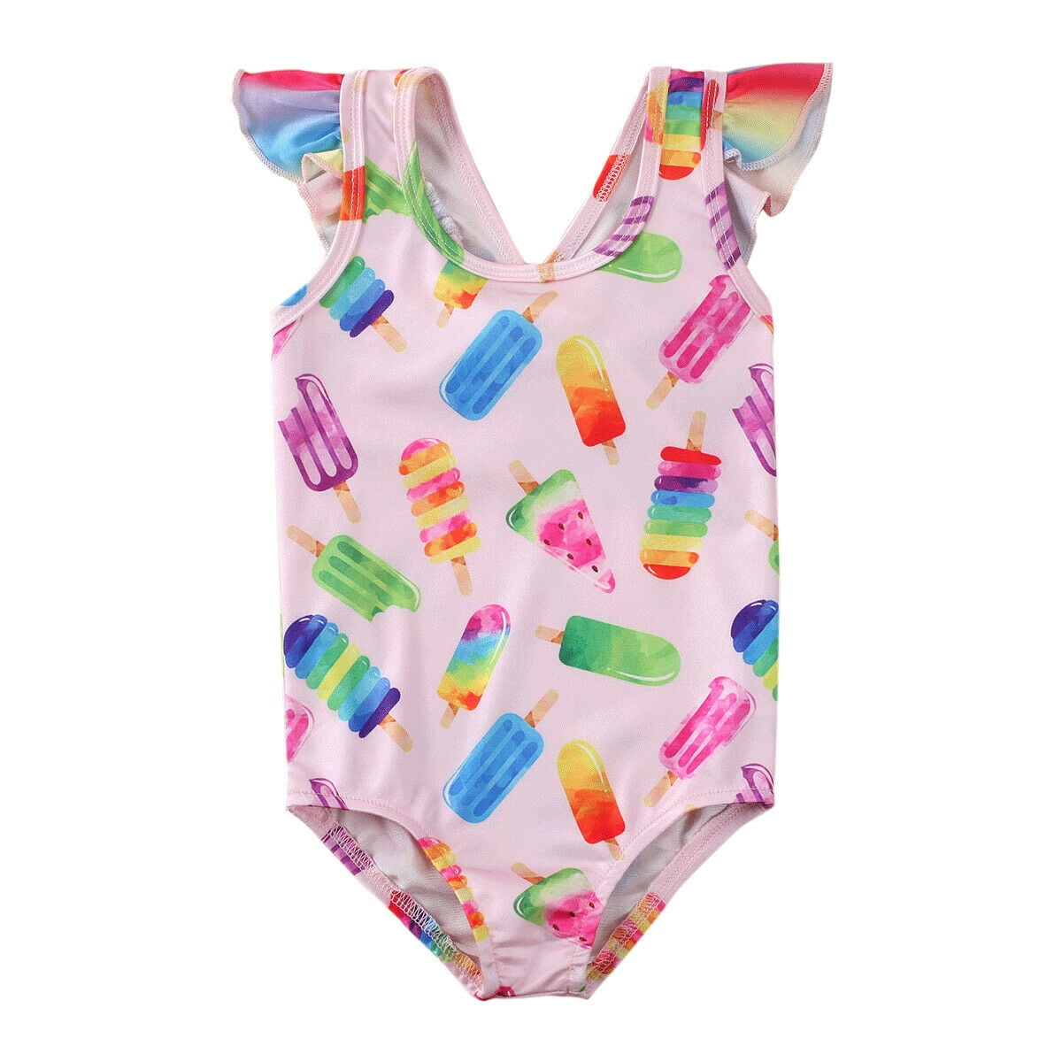 Ma&Baby Infant Kid Baby Girl Ice Cream Swimwear Swimsuit Swimming