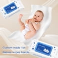 thumbnail image 2 of Soft Wet Wipes for Sensitive Skin, 15×20 cm, 80 Count, 50 gsm Pearl Textured, 30% Viscose + 70% Polyester Non-Woven Wipes for Baby Care, Household Cleaning & Travel Use, 2 of 6