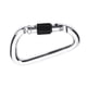 thumbnail image 3 of Gancho de Mosquetón de Bloqueo de Tornillo de Rapel para Escalada en Roca Al Aire Libre de Aluminio 22KN Soledad Mosquetón de escalada al aire libre, 3 of 6