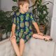thumbnail image 4 of Balery Colorful Pineapples Conjunto de Pijama Infantil de Manga Corta con Estampado – Ropa de Dormir de Algodón Suave-X-Large, 4 of 6