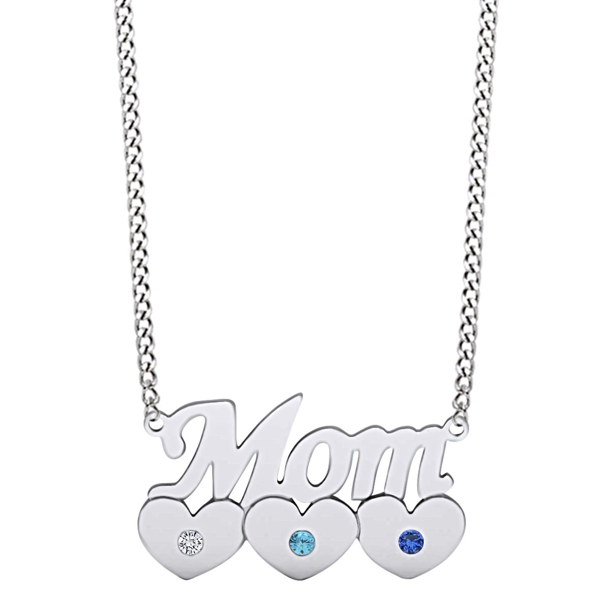 birthstone necklace for mom walmart