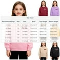 thumbnail image 3 of Fesfesfes Valentines Day Kids Long Sleeve Pullover Sweatshirt Cozy Fleece Lined Top No Hood Casual Crewneck Shirt for Girls Boys Toddler Round Neck Solid Color Playwear(White,9-10 Years), 3 of 8