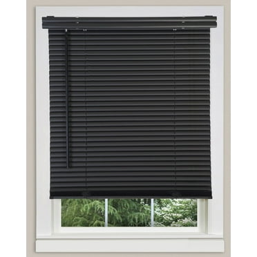 29 x 48 in. Cordless GII Morningstar 1 in. Light Filtering Mini Blind, Black