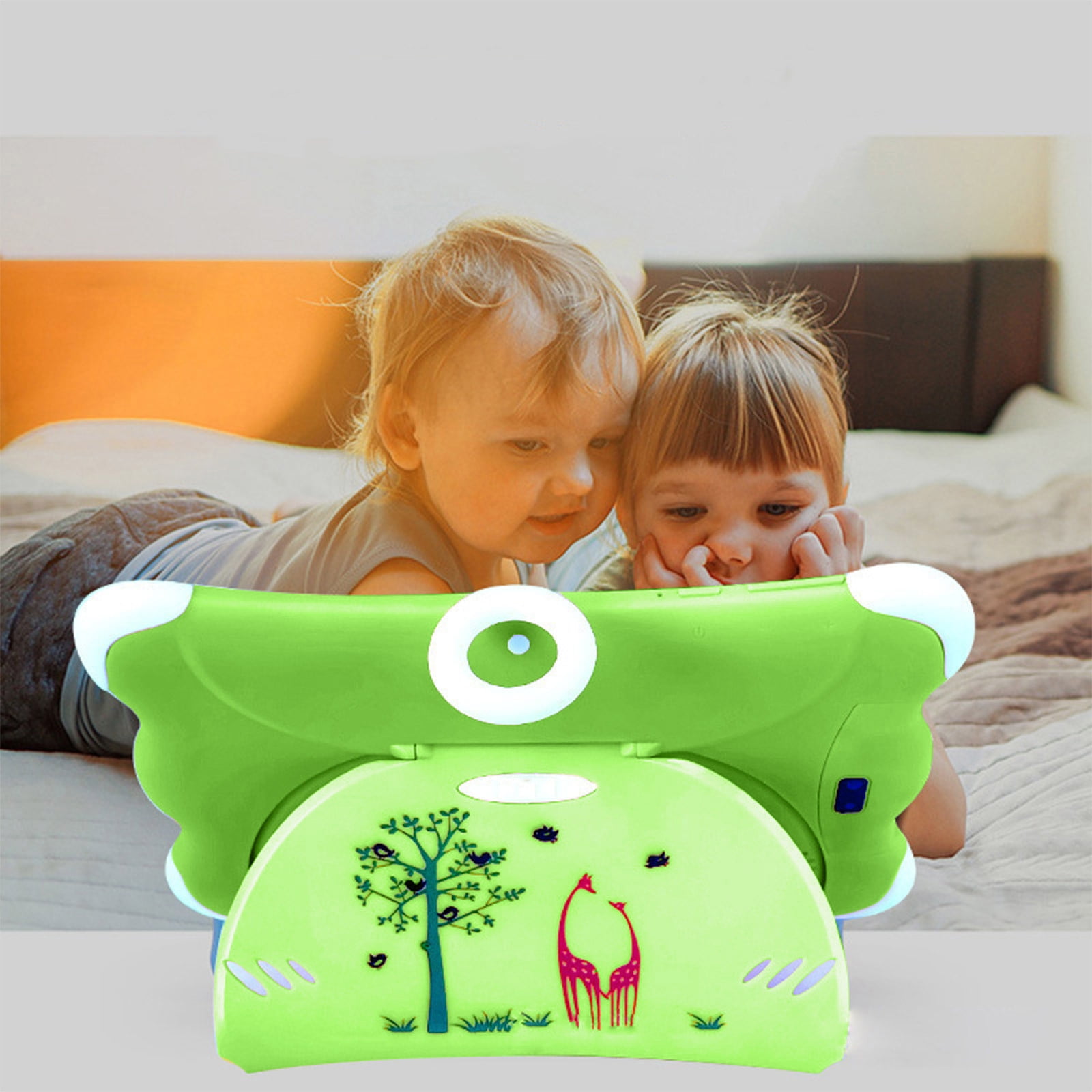 7 Inch Kids Tablet with SIM Card Slot, Android 7.1, 1GB+8GB, 32GB Expandable, Dual Camera, WiFi Bluetooth Learning Tablet with Case, Parental Control