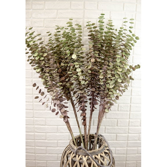 Set of 6 Realistic Artificial Botanica Shrubs Faux Plants Fern Grass Leaf Stems