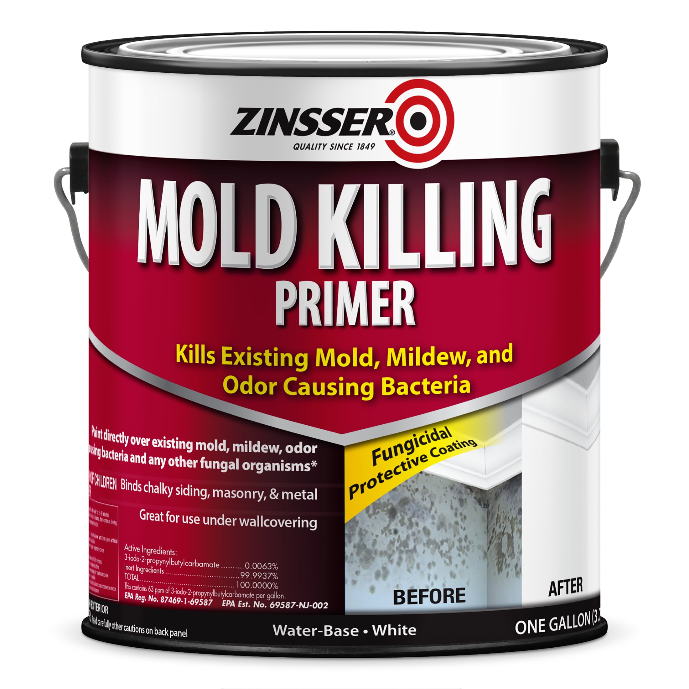 White, Zinsser Mold Killing Primer 276049, Gallon