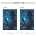 thumbnail image 4 of Birthday Party Garden Flags Outdoor Patio Decoration Flags 12x18in Blue Glowing Butterfly, 4 of 6