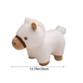 thumbnail image 2 of RKSTN Simulation Pony Doll Short-Legged Horse Plush Toy Mascot Doll White, 2 of 5