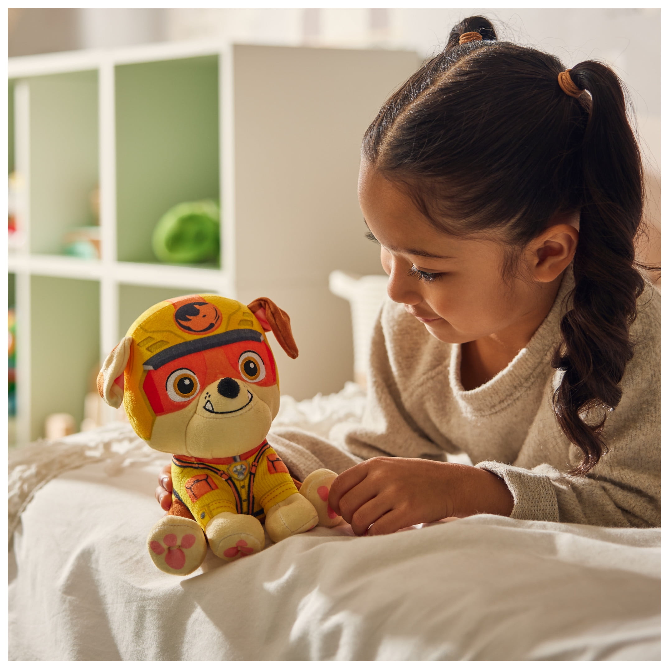 PAW Patrol Jungle Pups, Rubble 8-Inch Plush Toy