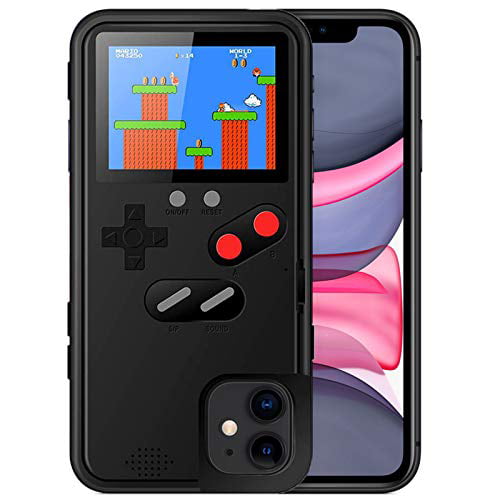 Gameboy Case for 12 Mini, Retro Protective Cover Self-Powered Case with 36 Small Game, Color Display Gameboy Phone Case, Handheld Video Game Console Case for iPhone (Black, iPhone 12 Walmart.com