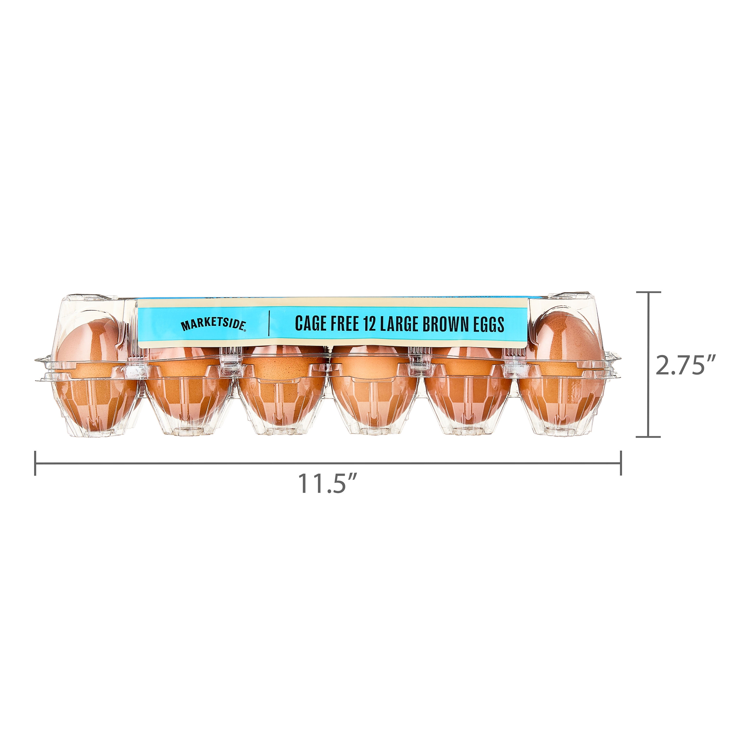 Marketside Large Cage-Free Brown Eggs, 12 Count