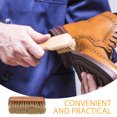 thumbnail image 4 of MasteelfCA Boot Brush Cleaner Shine Shoe Pig Bristles Brush with Wood handle (Random ), 4 of 8