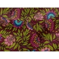 thumbnail image 4 of oneOone Viscose Jersey Fabric Leaves & Floral Clip Art Print Fabric BTY 60 Inches Wide, 4 of 5