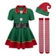 thumbnail image 3 of Conjunto de ropa de disfraz de duende navideño para Halloween, carnaval, decoración navideña Mujeres 140cm Yinane Disfraz de duende, 3 of 7