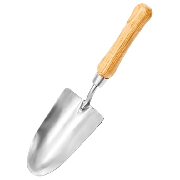 Ergonomic Hand Trowel Set – Stainless Steel Gardening Tools with Comfortable Wooden Handle, Large & Small Sizes, Precision Depth Marks for Outdoor Planting
