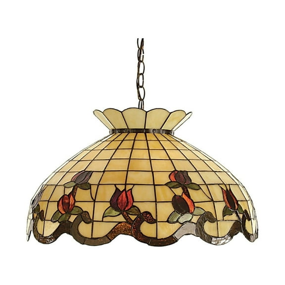 23.5 Inch Wide roseborder Pendant