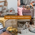 thumbnail image 6 of Parker Baby Co. Felt Diaper Caddy - Large Nursery Organizer with Removable Dividers, 6 of 7