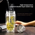 thumbnail image 2 of Billuyoard Botella de agua de doble capa, vaso de té con filtro de acero inoxidable montado en el coche, taza para el hogar, viajes, oficina, negocios Teteras Negro Billuyoard  HA080674-01, 2 of 6