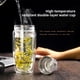 thumbnail image 2 of Botella de agua de vidrio Wosthever de doble capa 280ml color Negro, 2 of 6