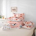 thumbnail image 5 of YST 7 Piece Bed in a Bag Queen Size Comforter Set Pink Pumpkin Bedding Set,Halloween Reversible Design Bed Set,Kids Spooky Bat Soft Microfiber Comforter with Sheet Set,All Season, 5 of 5