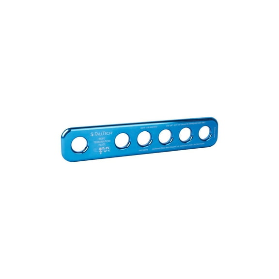 Falltech Rope Termination Plate,10 in H,Blue 8349