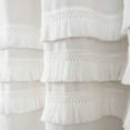 thumbnail image 6 of Lush Decor Ciel Tassel Lace Cotton Blend Shower Curtain, 72x72, White, Single, 6 of 7
