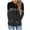 Black, variant on ATOYSOY Women's Color Block Pullover with Pockets Crew Neck Sweatshirts Outwear Long Sleeve Tees Fall Winter Casual Ribbed Shirts Knitted Sweaters Loose Hoodie Tops Black L